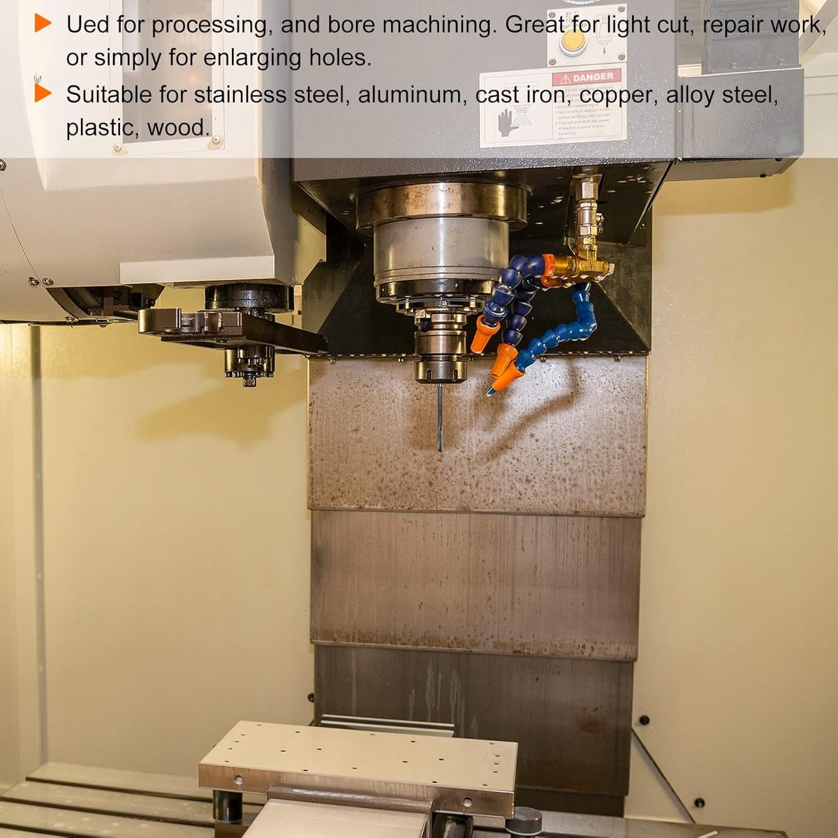 Sourcing map Spannen ruimer 12 mm H7 C1/K30 hardmetalen punt precisie rechte fluiten ronde schacht draaibank machine frees