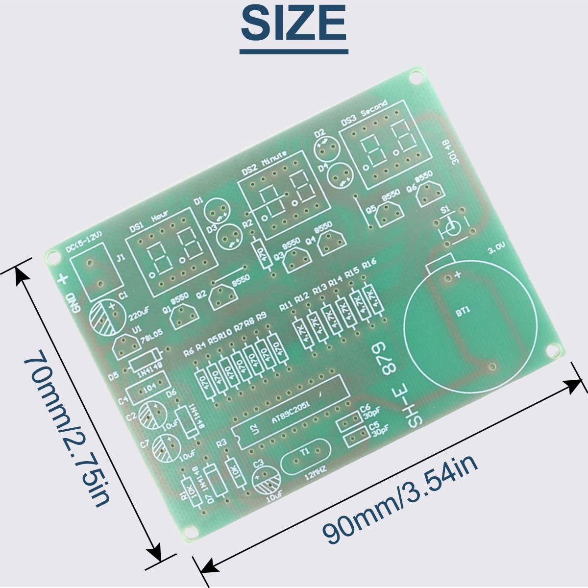 6 Digitale Klok Kit LED Elektronische Klok DIY Kit 9V-12V LED Digitale Buis Display met USB Mannelijke 2 Cores voor Beroepsschool Elektronica Liefhebbers