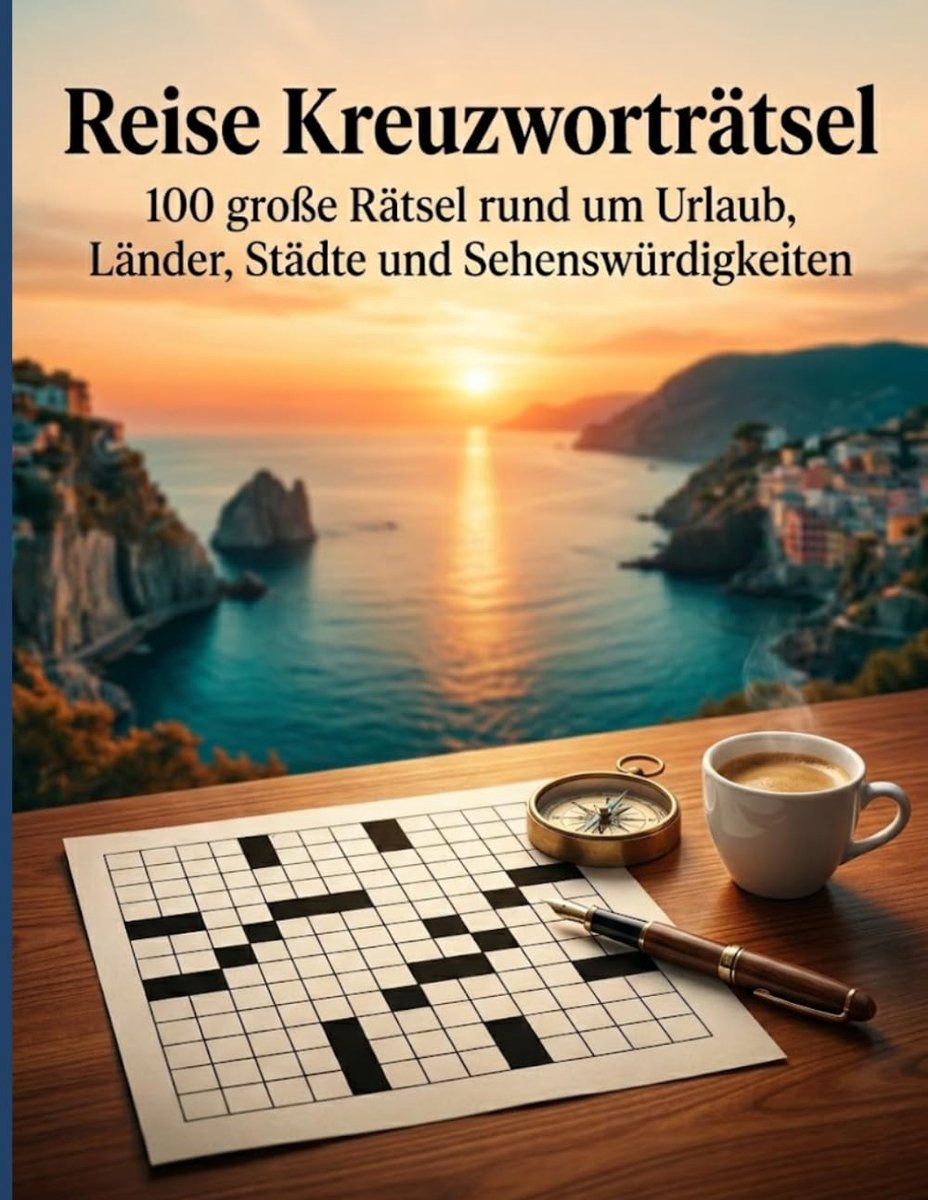 Kreuzworträtsel: 100 große Rätsel rund um Urlaub, Länder, Städte und Sehenswürdigkeiten