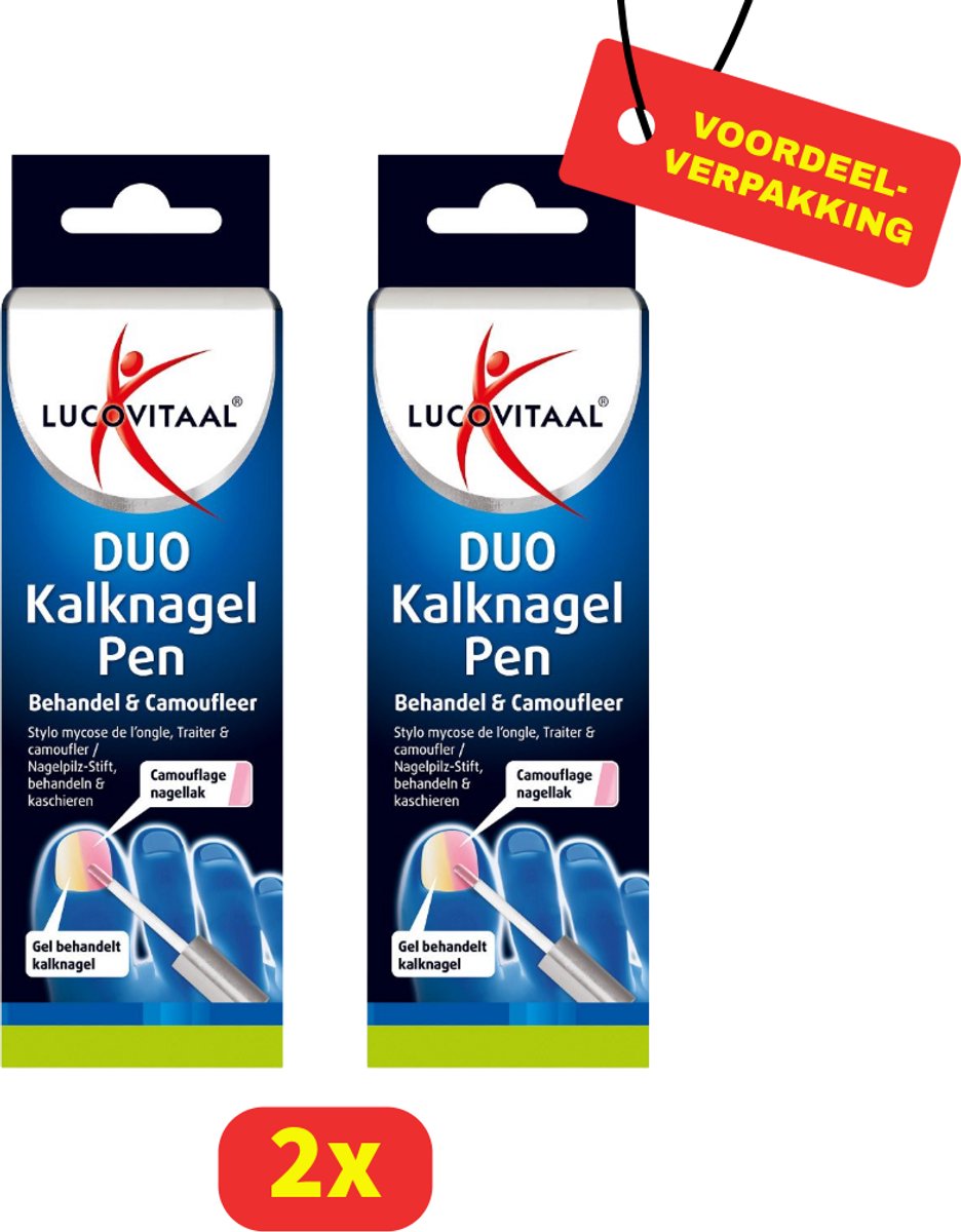 Lucovitaal Duo Kalknagel Pen - 2 stuks - Voordeelverpakking