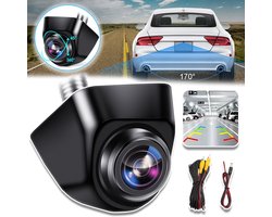 360° Draaibare Achteruitrijcamera Voor Auto's 1080p - 170° Groothoek IP69 Nachtzicht - Ondersteunt Voor- En Achterzicht, Hulplijnen