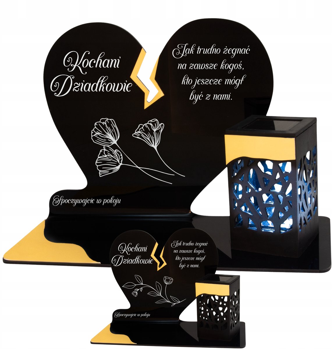 Zonne-energie Graflicht Hart LED Goud - Elegante Grafdecoratie