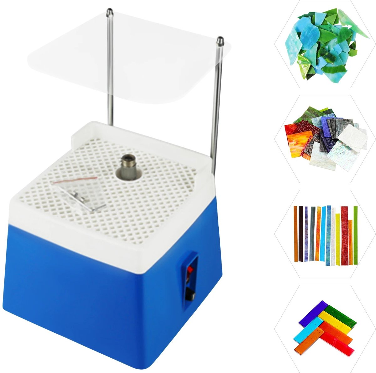 Seth Select Elektrische Slijpmachine - Glas Slijpmachine - 65W - Mini Slijp machine - Slijpgereedschap - Diamant Slijpschijf
