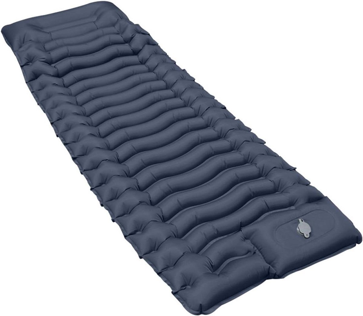Opblaasbare Slaapmat - Luchtbed Matras - Kamperen Backpacken - Ingebouwde Voetpomp - 190 x 70 cm - Donker Blauw