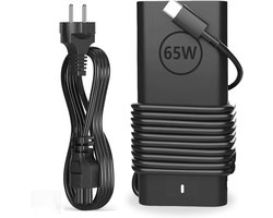 65W USB-C Lader – Geschikt voor Dell Laptop Lader – Geschikt voor Dell Latitude 3440/5320/5420/5430/5440/5520/5530/5540/7330/7340/XPS13, ChromeBook – Snel Type-C-adapter
