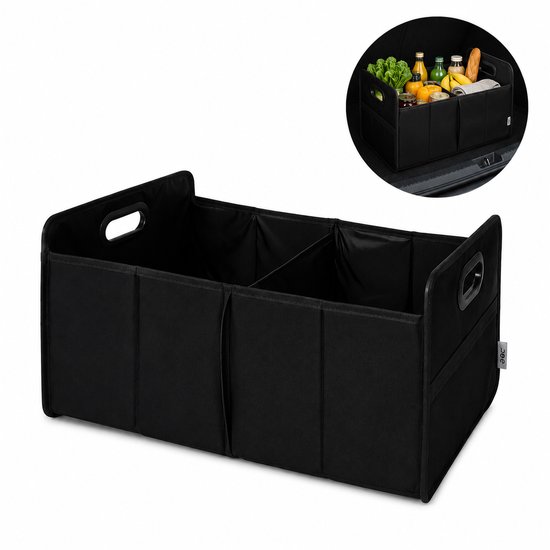 Kofferbak Organizer tas - Organizer auto - Kofferbak opbergbox - Opvouwbaar - 50 x 32 x 26 cm - Zwart