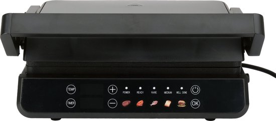 LUND 67440 Elektrische Contactgrill - 2000W - Met 5 Automatische Programmas & LED Display - 180 Graden Uitklapbaar tot Tafelgrill - PFOA-Vrije Antiaanbaklaag - Uitneembare Platen — afbeelding 5