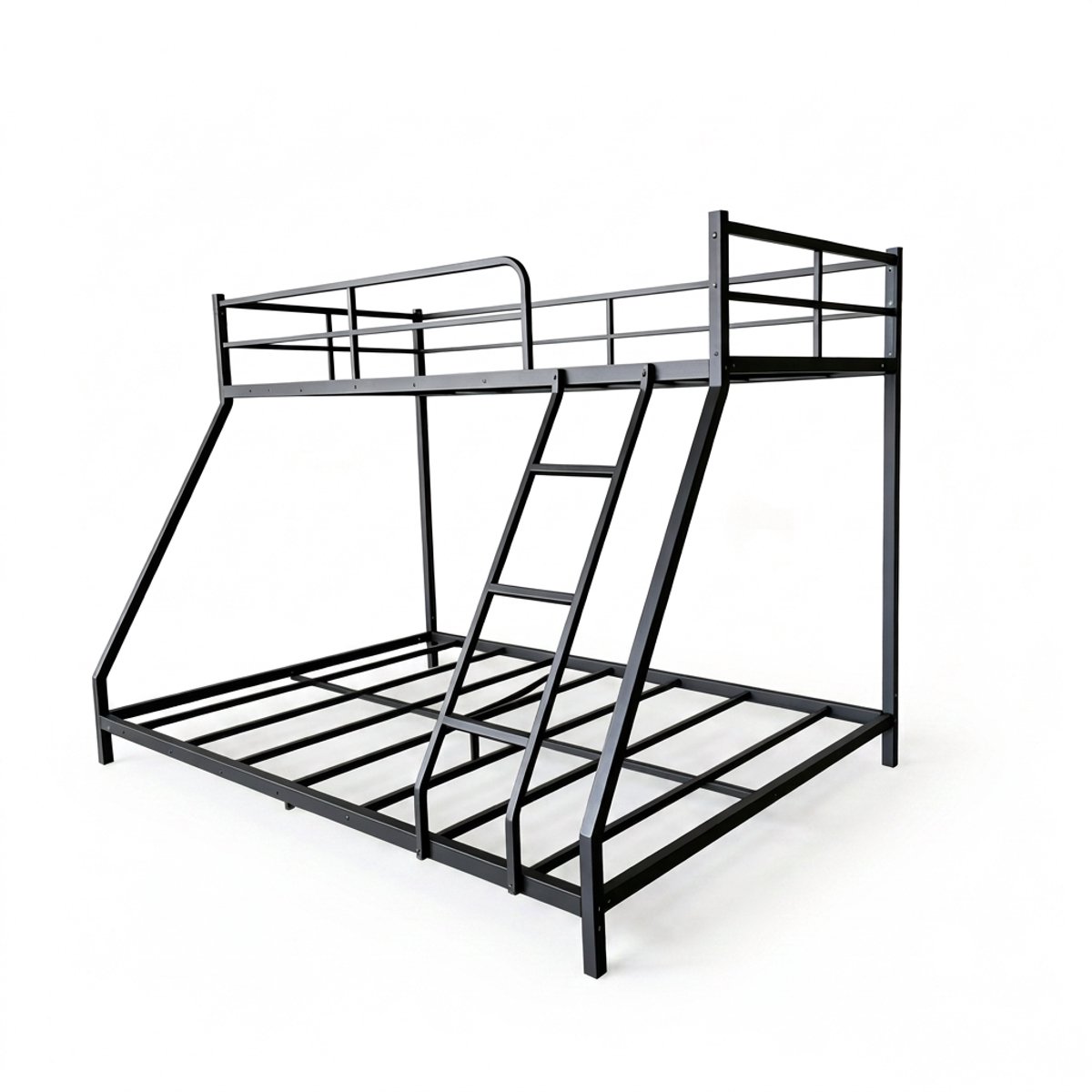 Ruimtebesparend metalen bedframe met 2 slaapplaatsen - 80 x 190 cm en 130 x 190 cm - Voor volwassenen