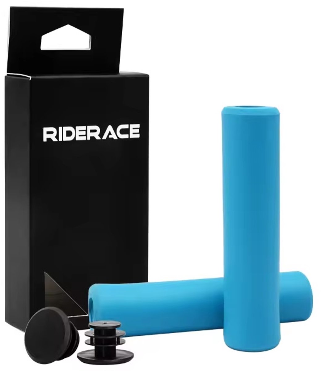 Comfortabele antislip fietshandbeschermers van siliconenbescherming - blauw