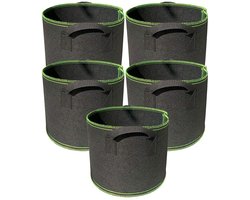 Ayvicco 5-pack 2 gallon kweekzakken zwaar belastbare verdikte niet-geweven beluchtingsstoffen potten met handgrepen - ShopVlot