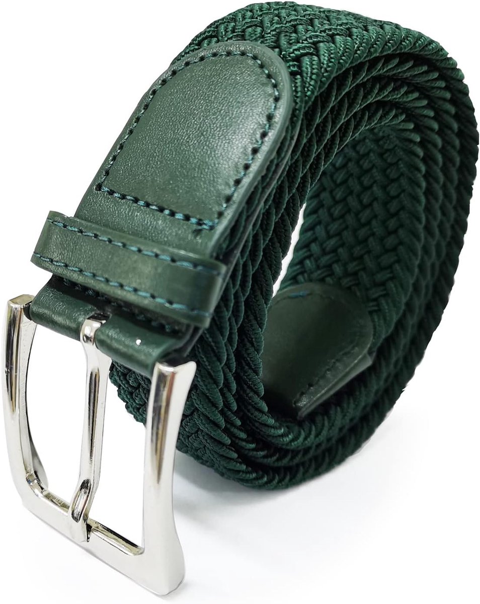 Unisex Elastische Stoffen Riem Gevlochten Rekbare Dames en Heren