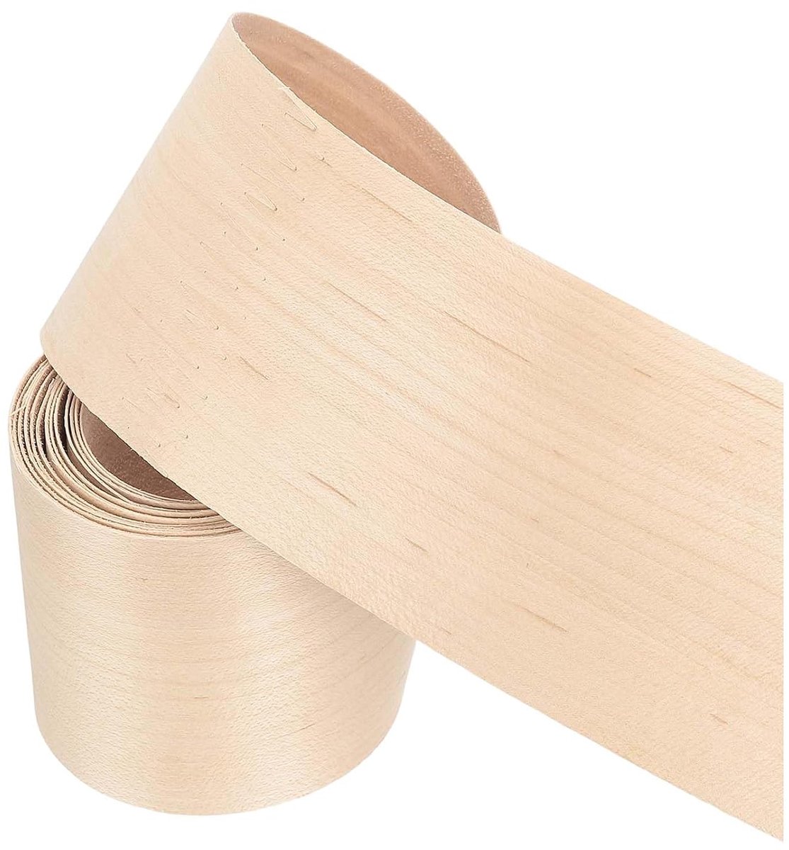Esdoornrandafwerking, 8 cm x 3 m houtfineerband, voorgelijmd, flexibele multiplex randafwerking met smeltlijm voor meubelrestauratie