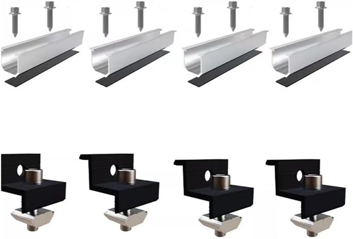 4 stuks aluminium T-track lineaire rail met mini klem kit voor houtbewerking jig tafelzaag router boor pers