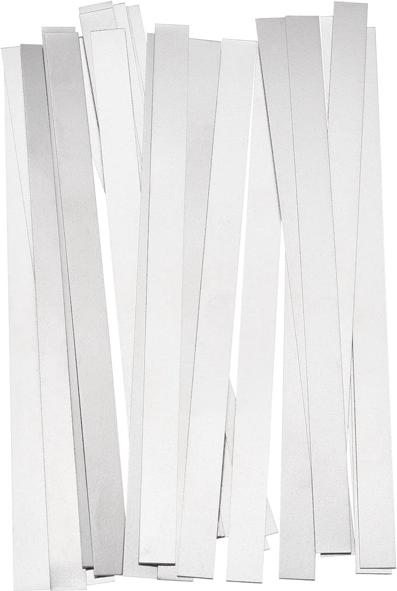 Puur nikkelband 0,15 mm x 6 mm x 100 mm soldeertap voor batterij soldeerlus van nikkel voor accupack en puntlassen, 25 stuks