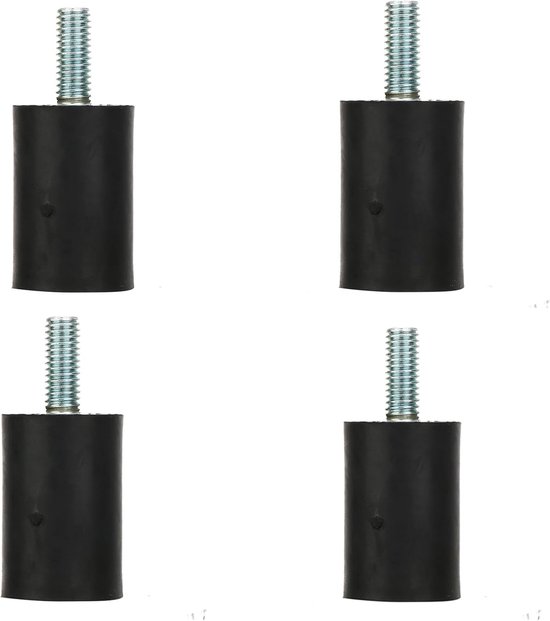 4 stuks M3 M5 M6 rubberen steunen, trillingsisolatieblokken, auto- en maritieme balgen, trillingen en ruisonderdrukking kunnen worden gebruikt in audioapparatuur en allerlei (VD20*30 M6*18)