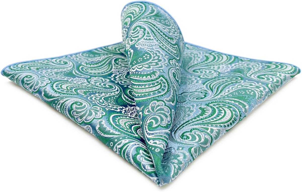 SHLAX&WING Heren Pocket Vierkante Geassorteerde Paisley voor Pak Jas Business XL