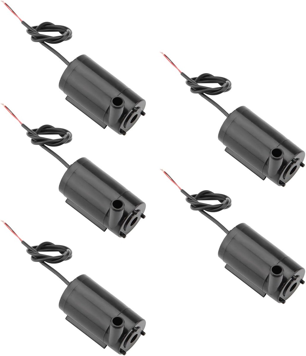 5 stuks/set DC 3V -5V dompelpomp mini waterpompen Zeer stil en veelzijdig voor aquaria, hydrocultuur, aquaponics, fonteinen, vijvers, standbeelden en aquaria,Diverse pompen en toebehoren