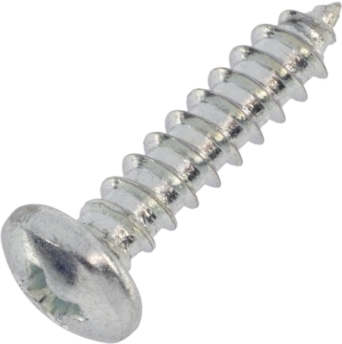 - 100 Stuks zelftappende schroeven met een cilindrische kop - M2.9x13mm - Verzinkt staal - DIN7981 - C44621
