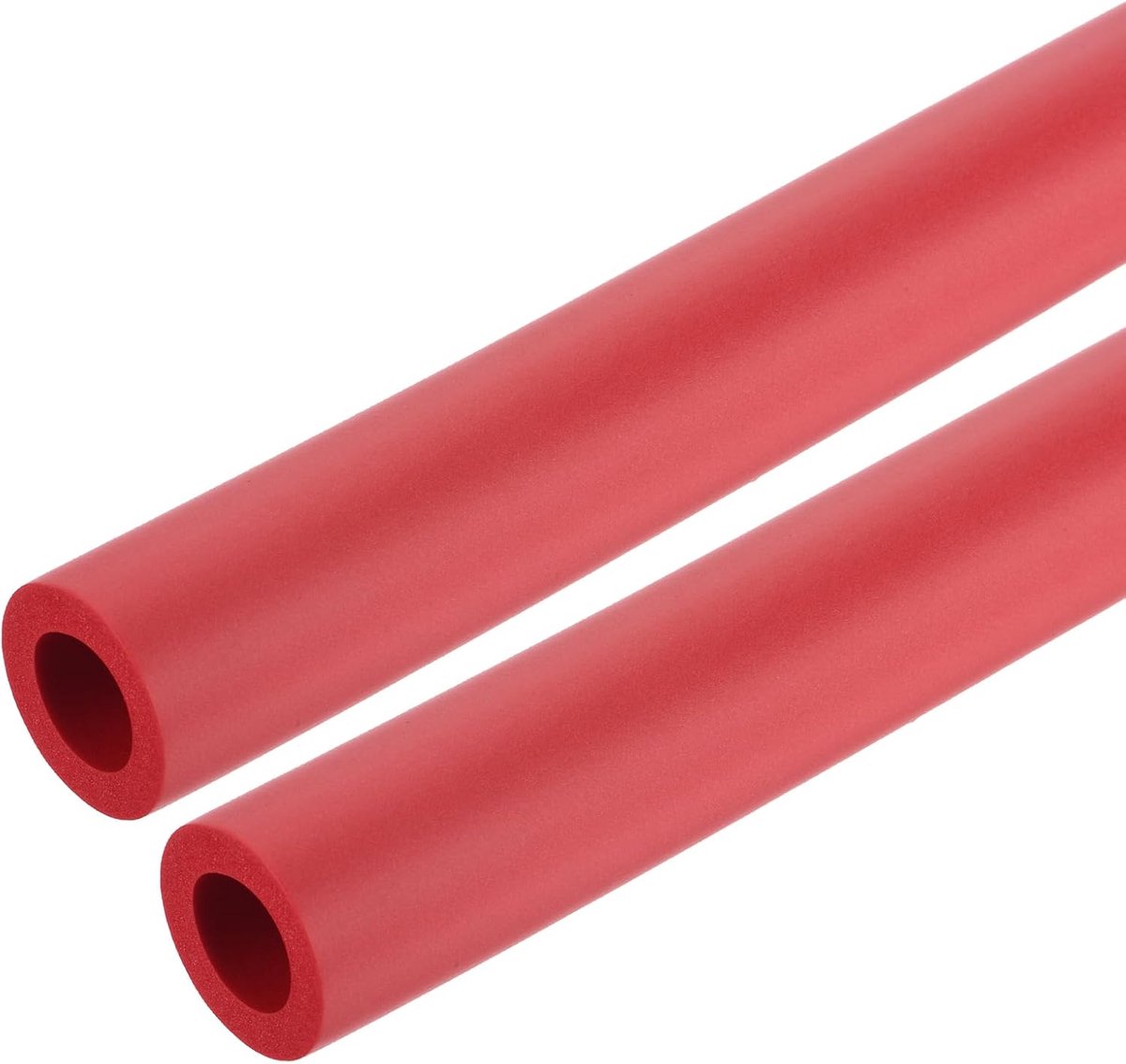 Isolatie van schuim, 18 mm ID, 30 mm OD, 0,3 m lengte, antislip schuimslang voor fitnessapparaten, gripondersteuning, hoes, fietshandgrepen, stuurgrepen, rood, 2 stuks