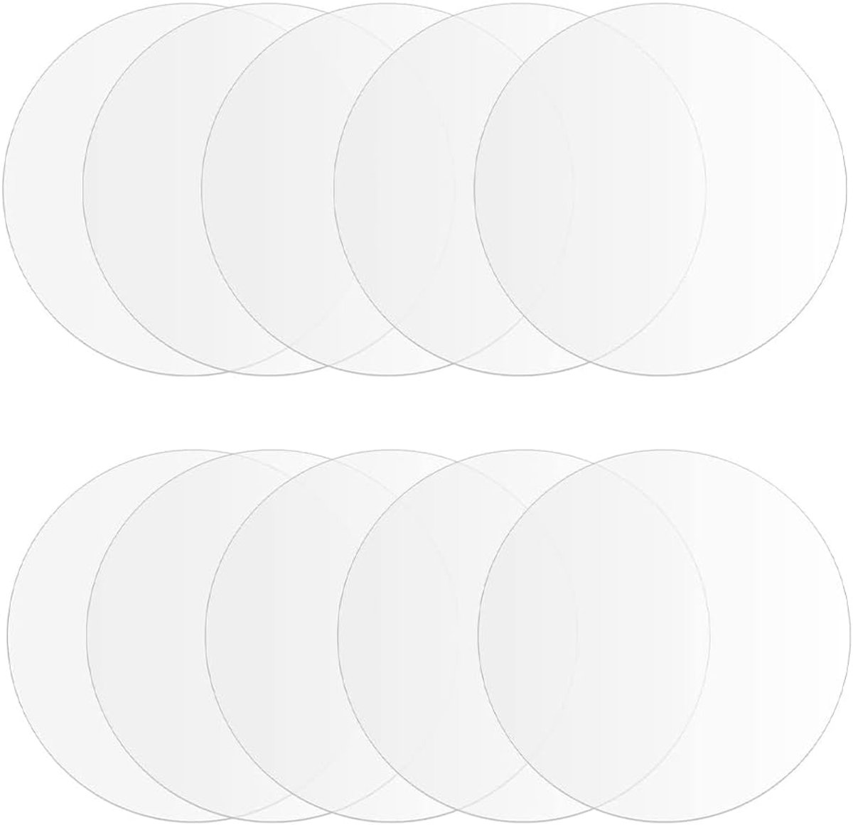 10st Acryl Transparante Schijf 10cm Acryl Schijf Acryl Lege Decoratie Voor DIY Fotolijst Schilderij Craft Display