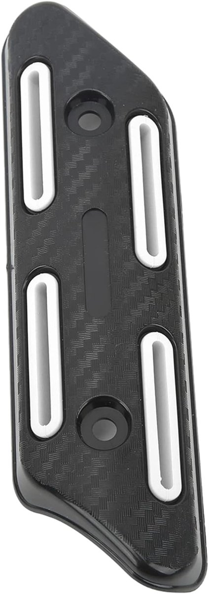 Hitteschild, Uitlaatpijp Warmtebescherming Universeel voor Scooters voor Motorfietsen (Wit)