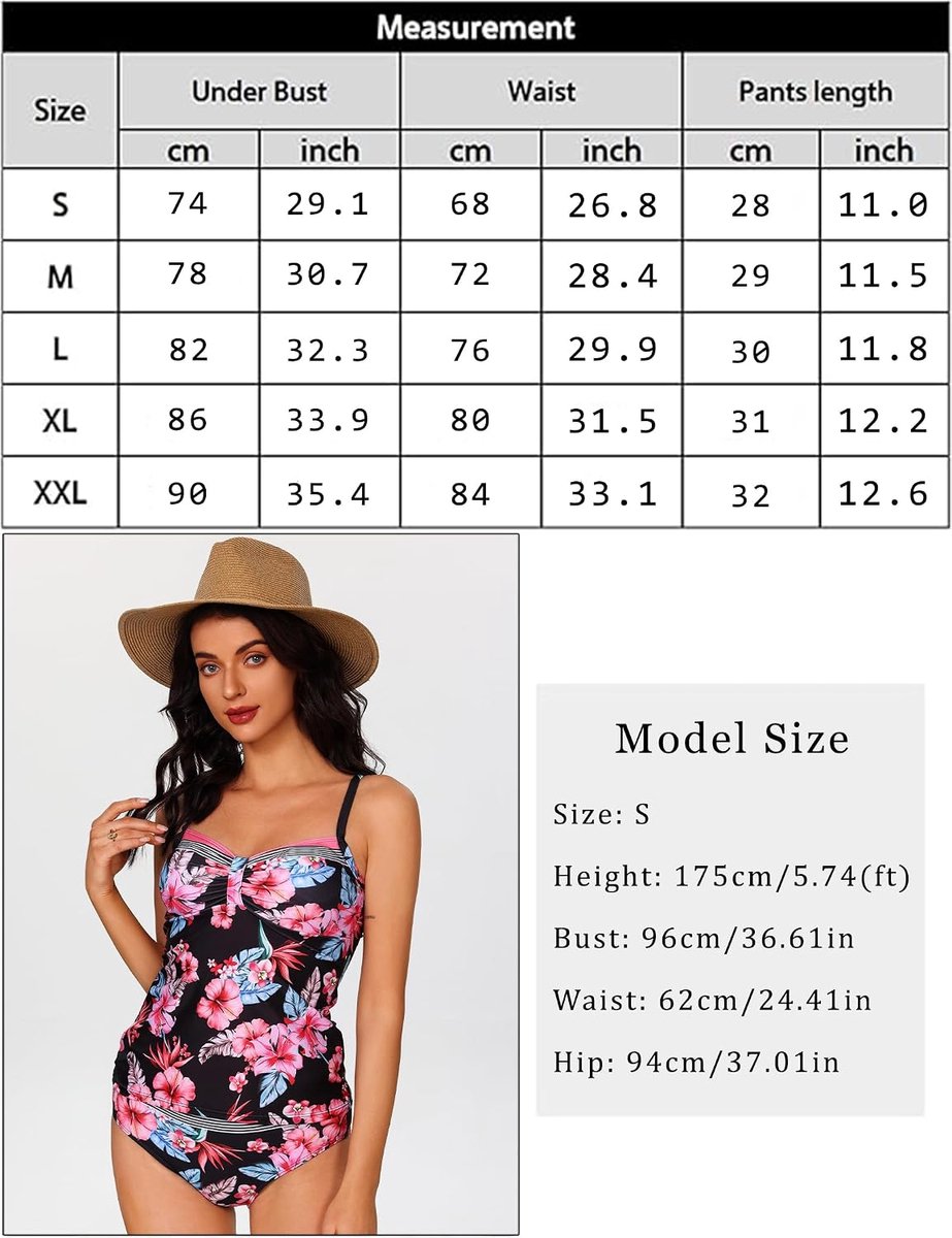 Tankini voor dames, tweedelig, zomer, sexy, tankini-set, V-hals, push-up badpak, grote maten, bikini, strandkleding met shorts