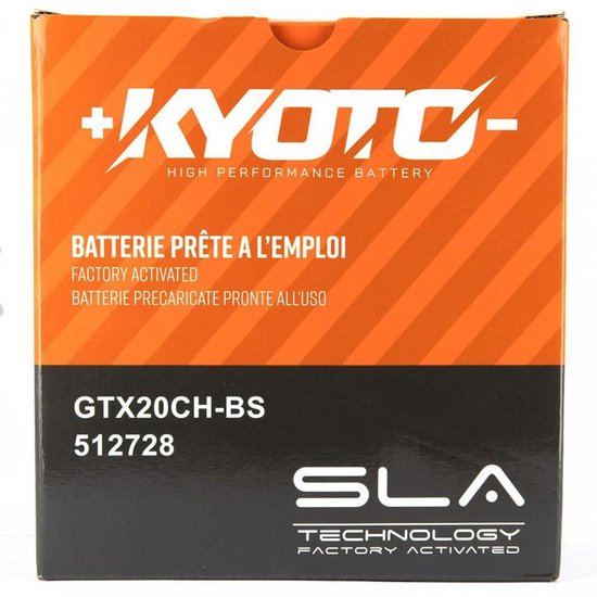 Batterie Haute Performance Kyoto, GTX20CH-BS, 512728, SLA TECHNOLOGY.
