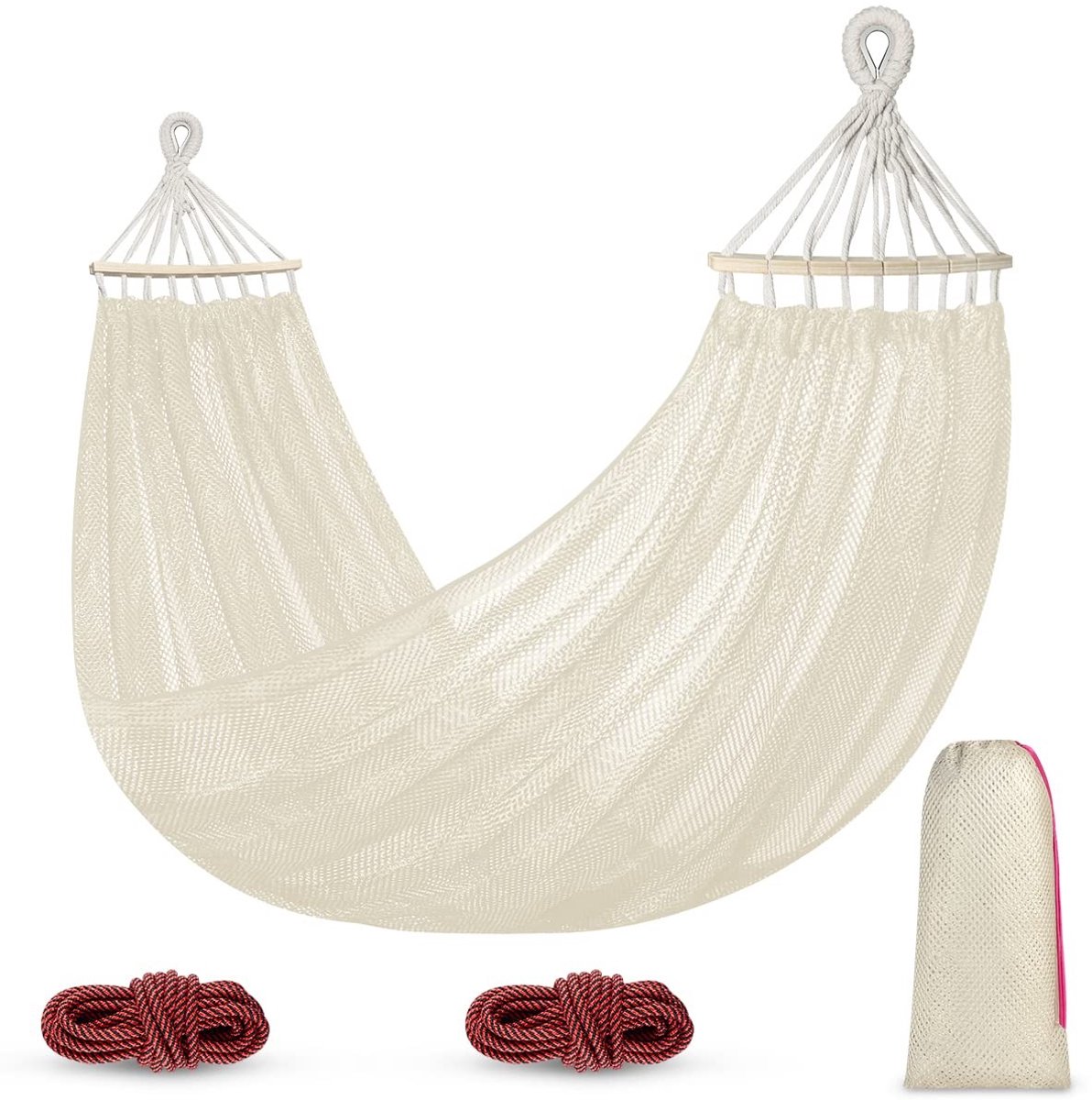 Omgoods - Tuinhangmat van Ademend Nylon met Draagtas, Tot 250 kg