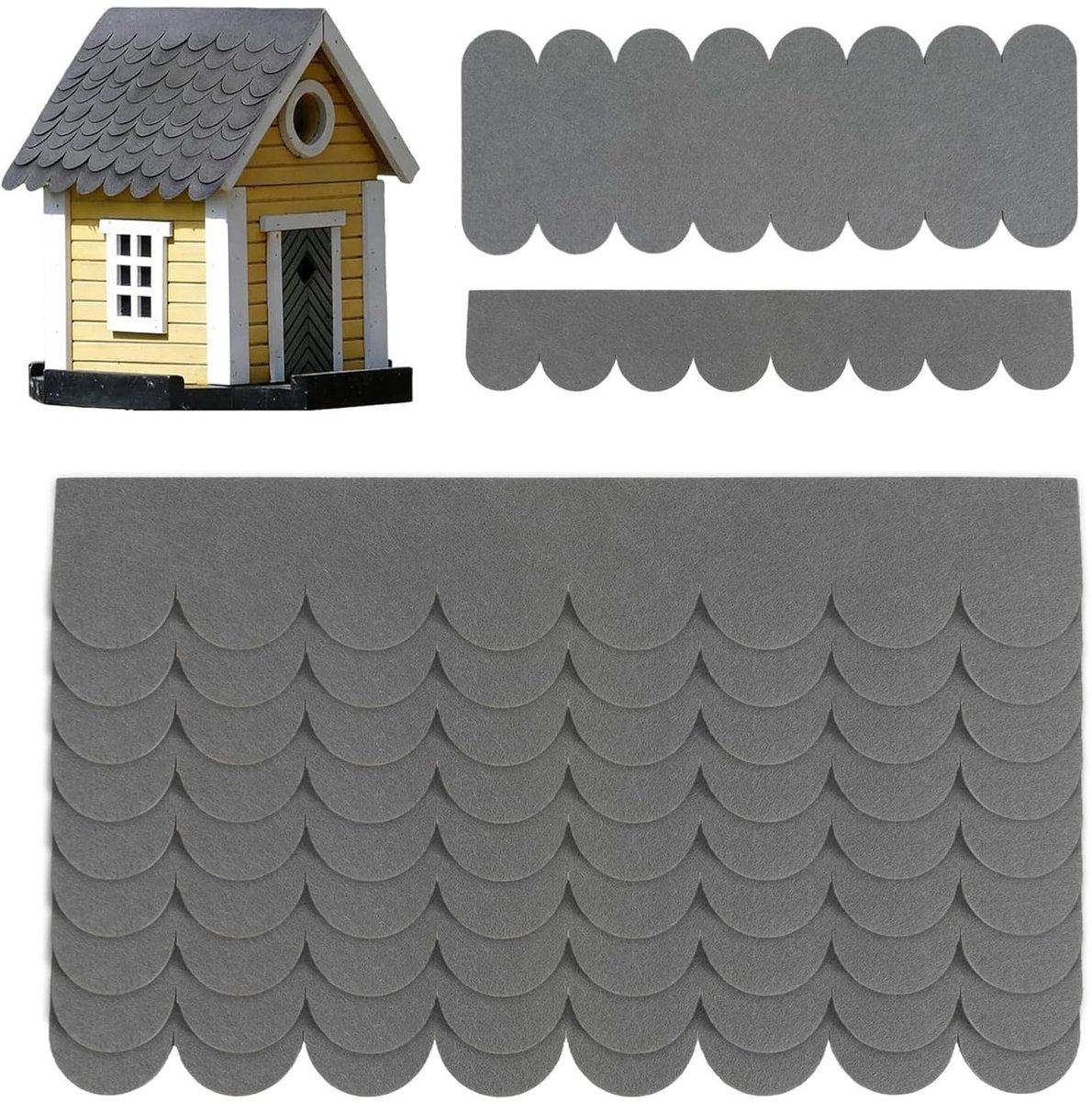 Omgoods - Set van 32 Zelfklevende Dakshingles voor Creatieve Projecten
