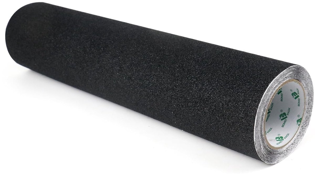 Zwarte niet-slip zelfklevende tape van 500 mm x 5 m voor trapstappen en tapijt, hoge grip en duurzaamheid