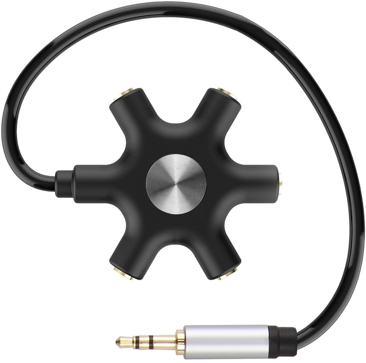 Omgoods - 5 Jack Audio Splitter voor Hoofdtelefoons