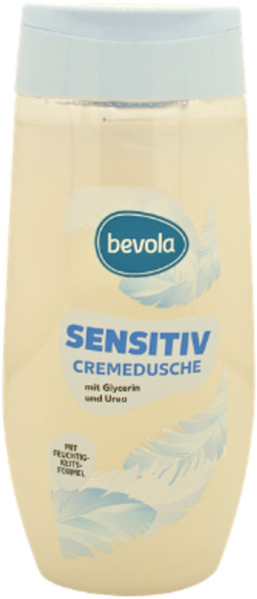 Bevola Douchegel - Crèmedouche | 1x 300ml - Sensitive - Hydratatieformule | Vegan - Met Glycerin & Urea