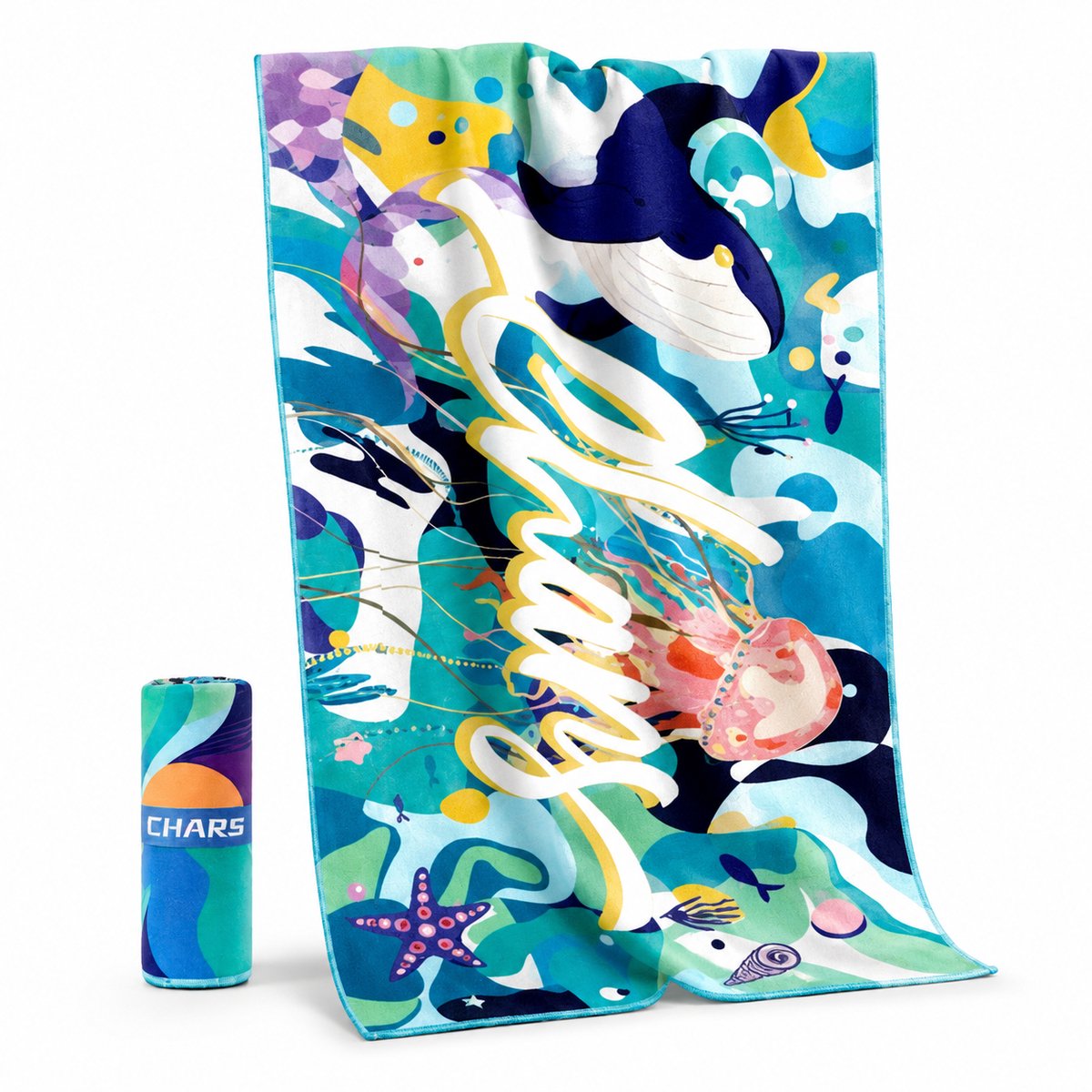 Sneldrogende Microvezel Handdoek 160x80 cm - Strandhanddoek en Badcape voor Zwemmen - Lichtgewicht Draagbare Zwemhanddoek - Absorberend en Compact voor Strand, Zwembad en Reizen -blauw