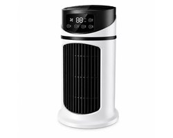 Aircooler Luchtkoeler- Aircooler – Tafelventilator / Mini Airco – 6 Standen –Draagbare airconditioner- Luchtbevochtiger & Koelventilator voor- Slaapkamer, Bureau en Woonkamer