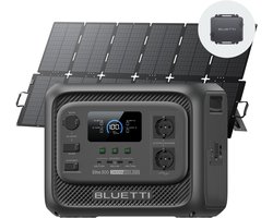 BLUETTI 3014,4Wh 2400W Elite 300 Power Station - 500W SORA 500 Zonnepaneel + Charger 1 560W DC-DC Autolader - voor Camper, Caravan & Camping