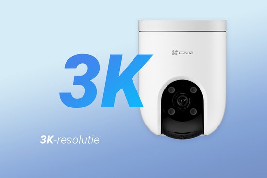 3K-resolutie EZVIZ beveiligingscamera.