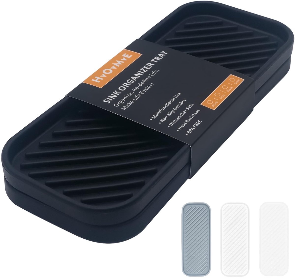 Omgoods - Silicone Organizer Tray voor Badkamer en Keuken (Set van 2)