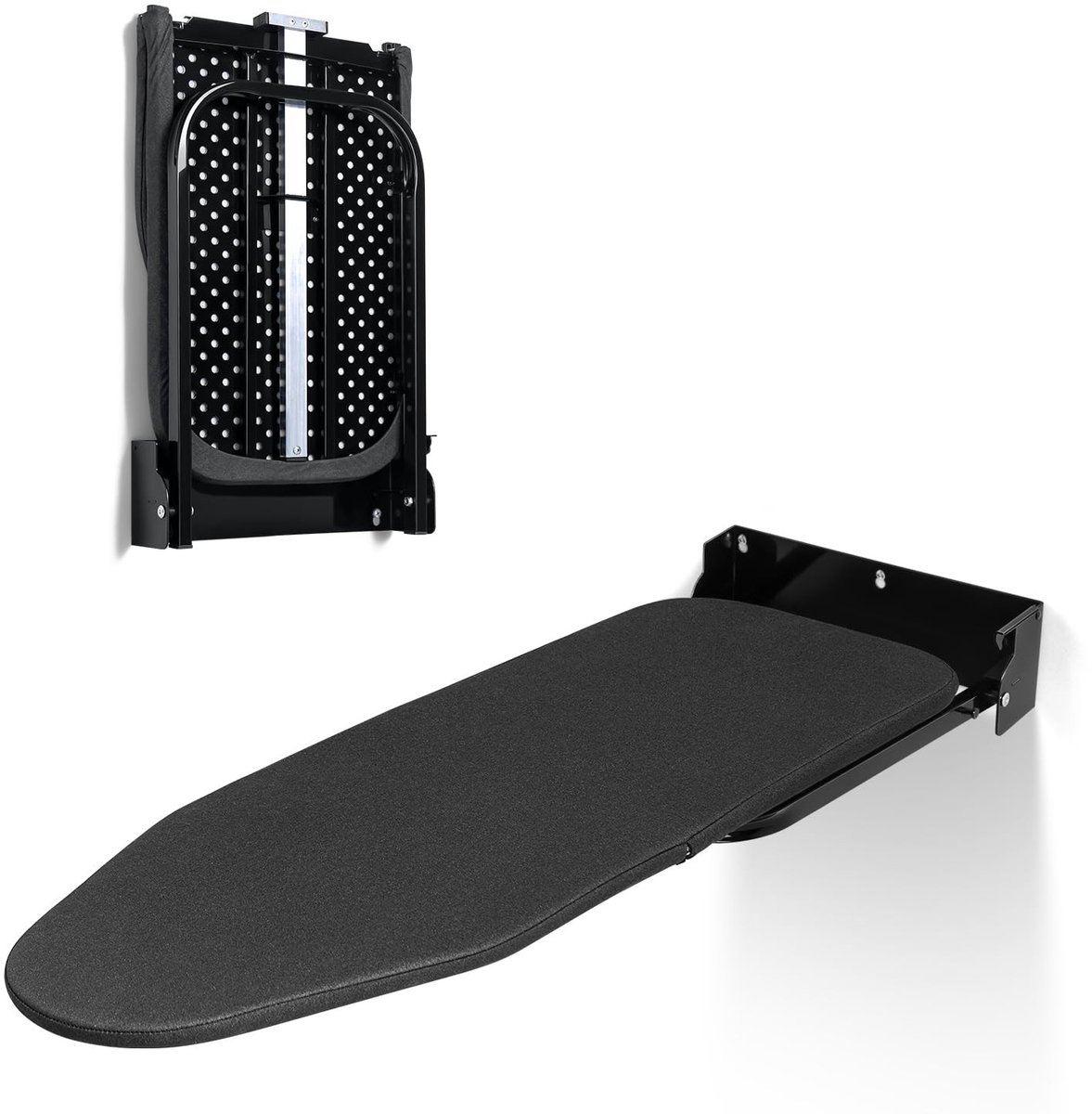 Omgoods - Wandstrijkplank 31 x 91.5 cm, Opvouwbare en Ruimtebesparende Strijkplank