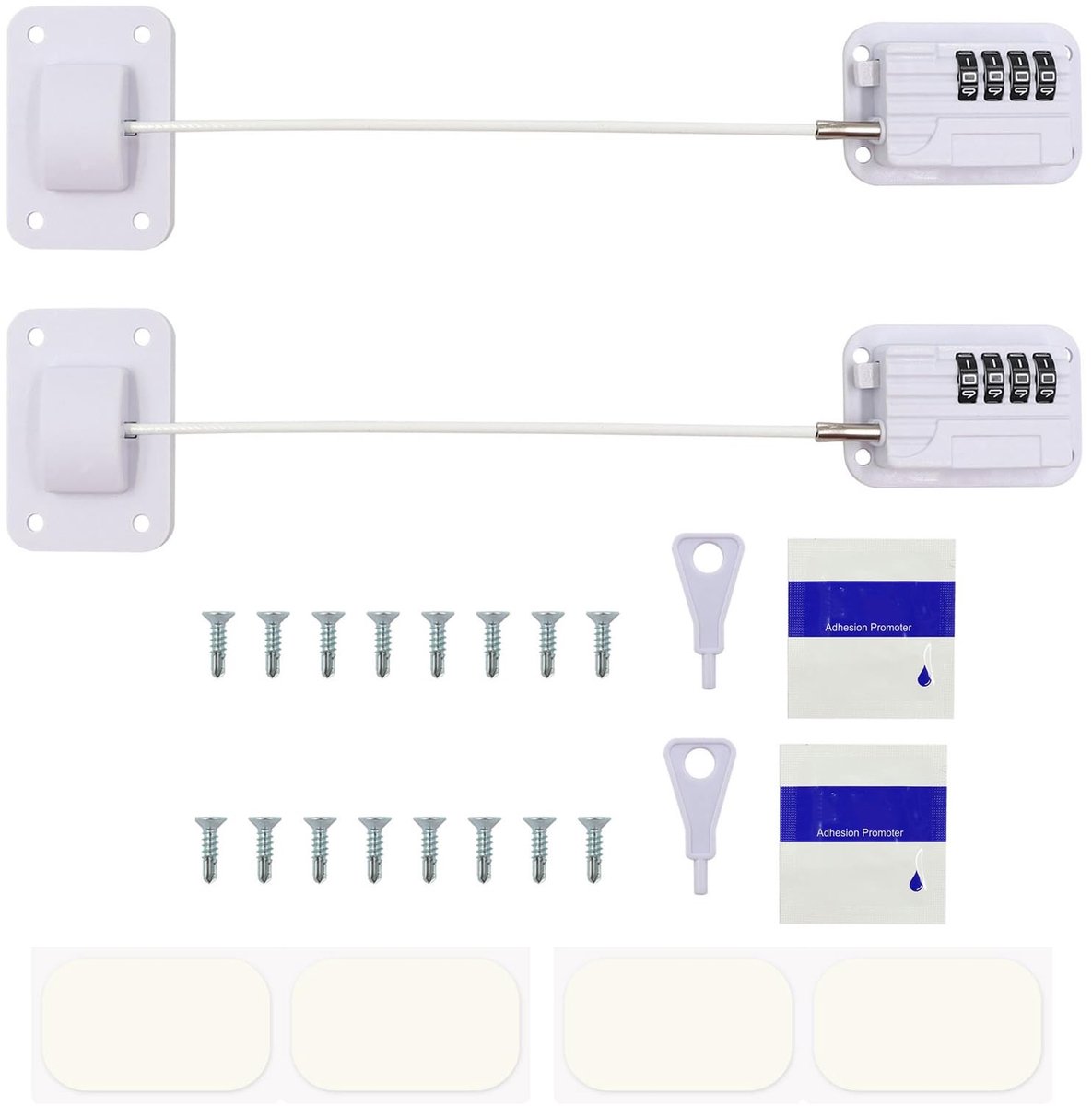 Omgoods - Koelkastslot met Code (2 Stuks) voor Kinderbeveiliging