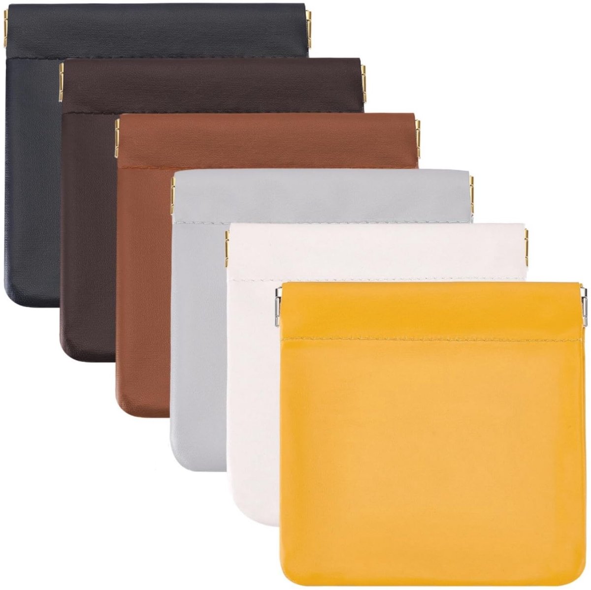 Omgoods - Set van 6 Mini Cosmetische Tasjes voor Muntjes en Sleutels