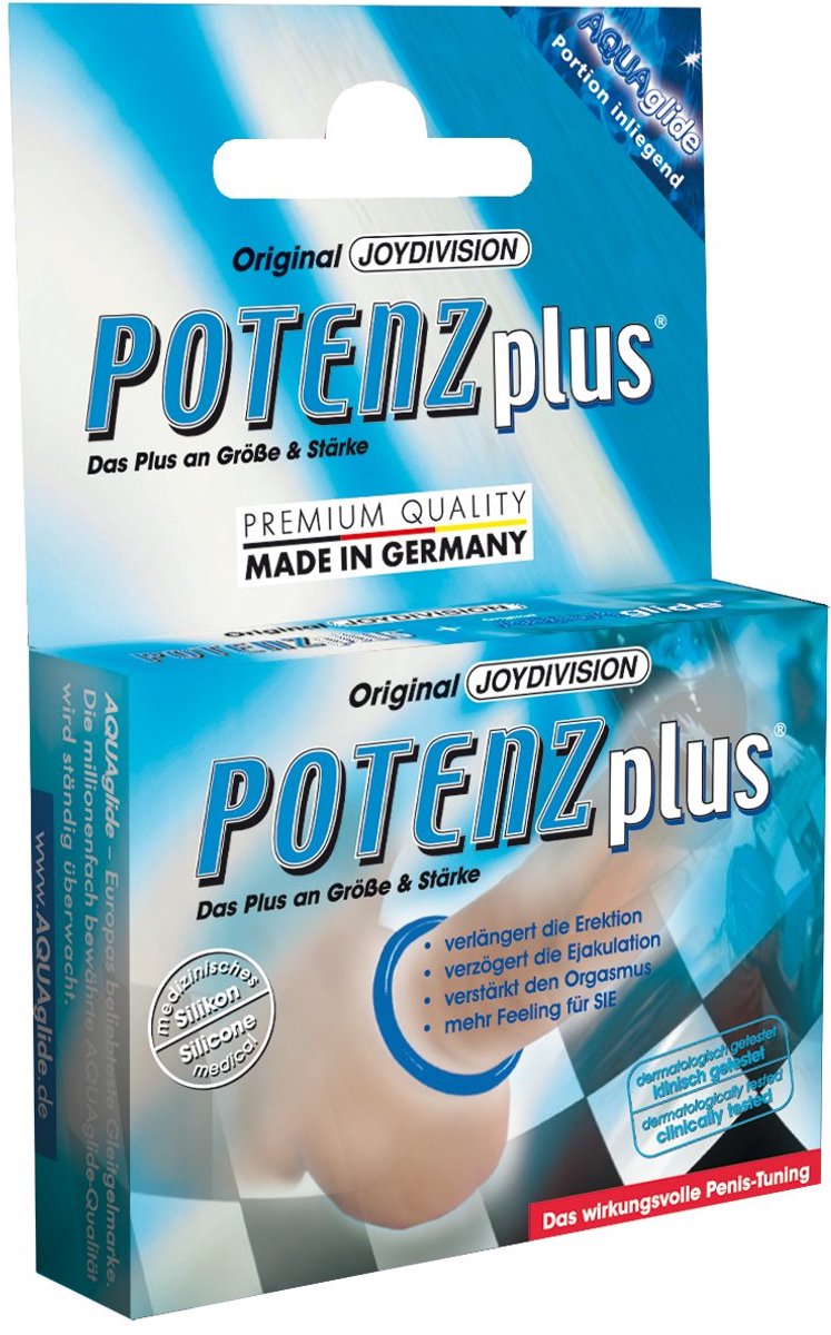 JOYDIVISION POTENZplus maat L | cockring van medisch siliconen | transparant