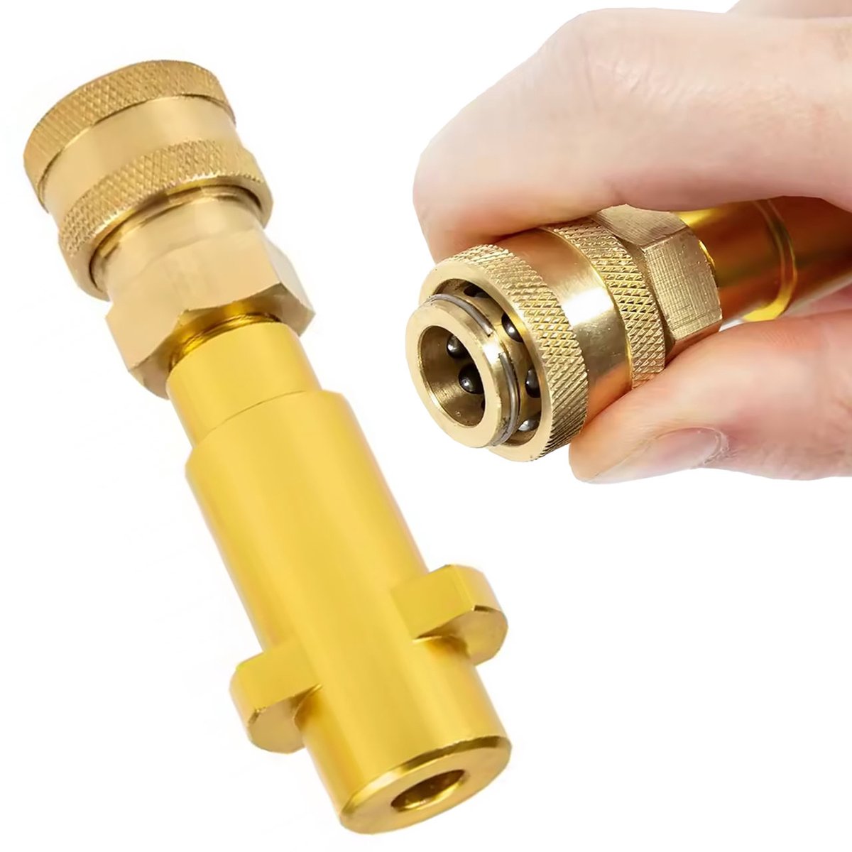 Rosfix Adapter Vervanging - Snelkoppeling 1/4" - 160 Bar, 10 L/min, 60°C - Geschikt voor Kärcher