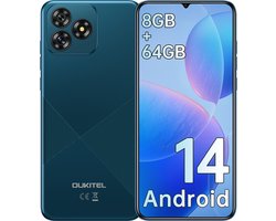 OUKITEL C53 Smartphone-6,6 inch HD-8GB RAM-64GB uitbreidbaar tot 1TB-4300mAh batterij-13MP camera-Android 14