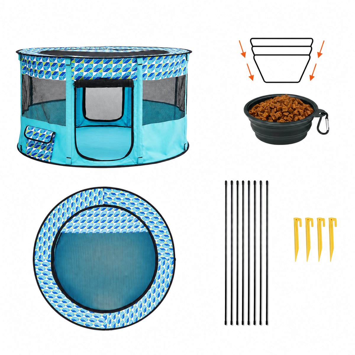 Brandistry - Opvouwbare Huisdieren Box - Draagbare Huisdieren Mand - Voor Hond En Kat - Draagbaar - Reis Mand Voor Huisdieren