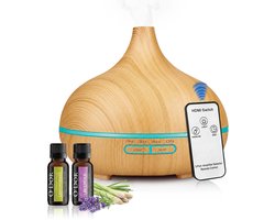 O'dor® Luchtbevochtiger - Aroma Diffuser met Geur Olie - Automatische Air Humidifier voor Slaapkamer, Babykamer, Woonkamer, Kinderkamer - Ambiance Geurdiffuser - Geurverspreider Therapie - Elektrische Ultrasone Vernevelaar & Geurverstuiver - 550ml