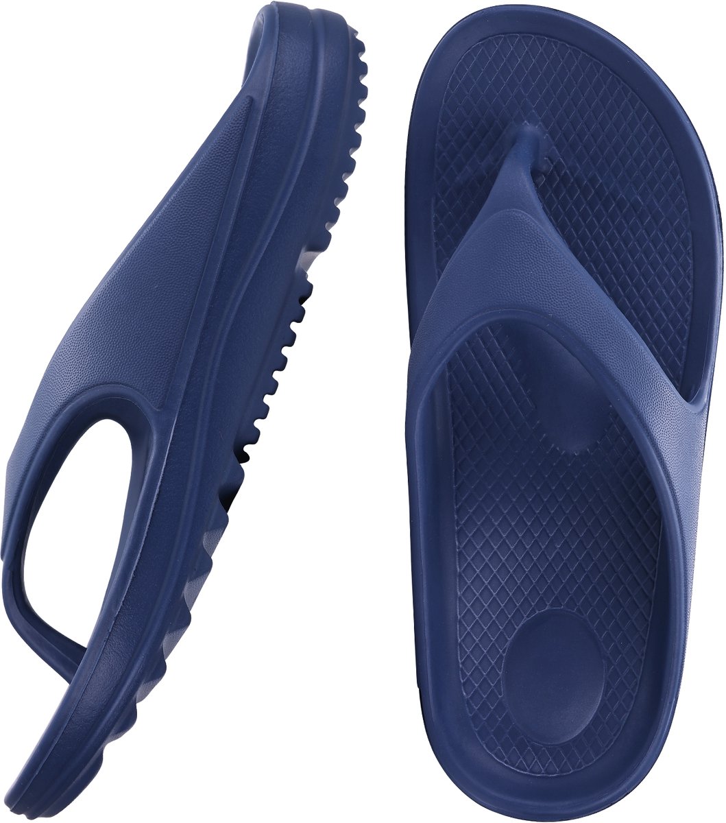 OLANLY - Ergonomic Flip-Flops - Dames Slippers - Anatomic Dames Slippers - Marineblauw