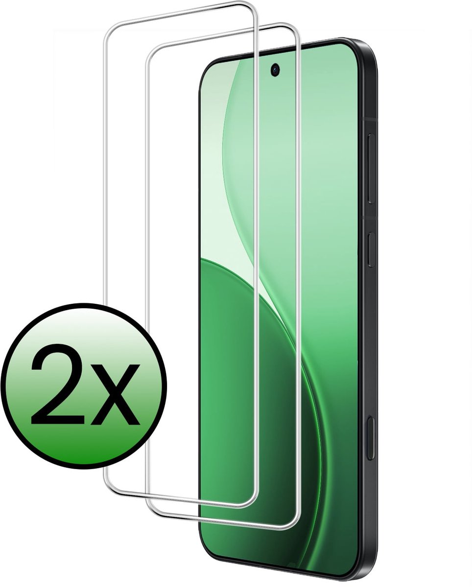Screenprotector - 2 Stuks Geschikt voor Oppo Reno 14 - Extra Sterk - Beschermglas - Gehard Glas - Tempered Glass - Screen Protector