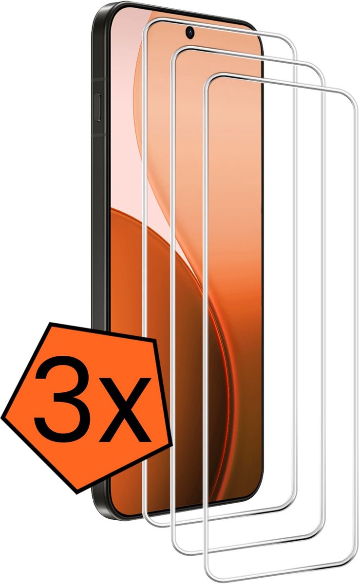Screenprotector - 3 Stuks - Geschikt voor Oppo Reno 14 - Extra Sterk - Gehard Glas - Beschermglas - Tempered Glass - Screen Protector