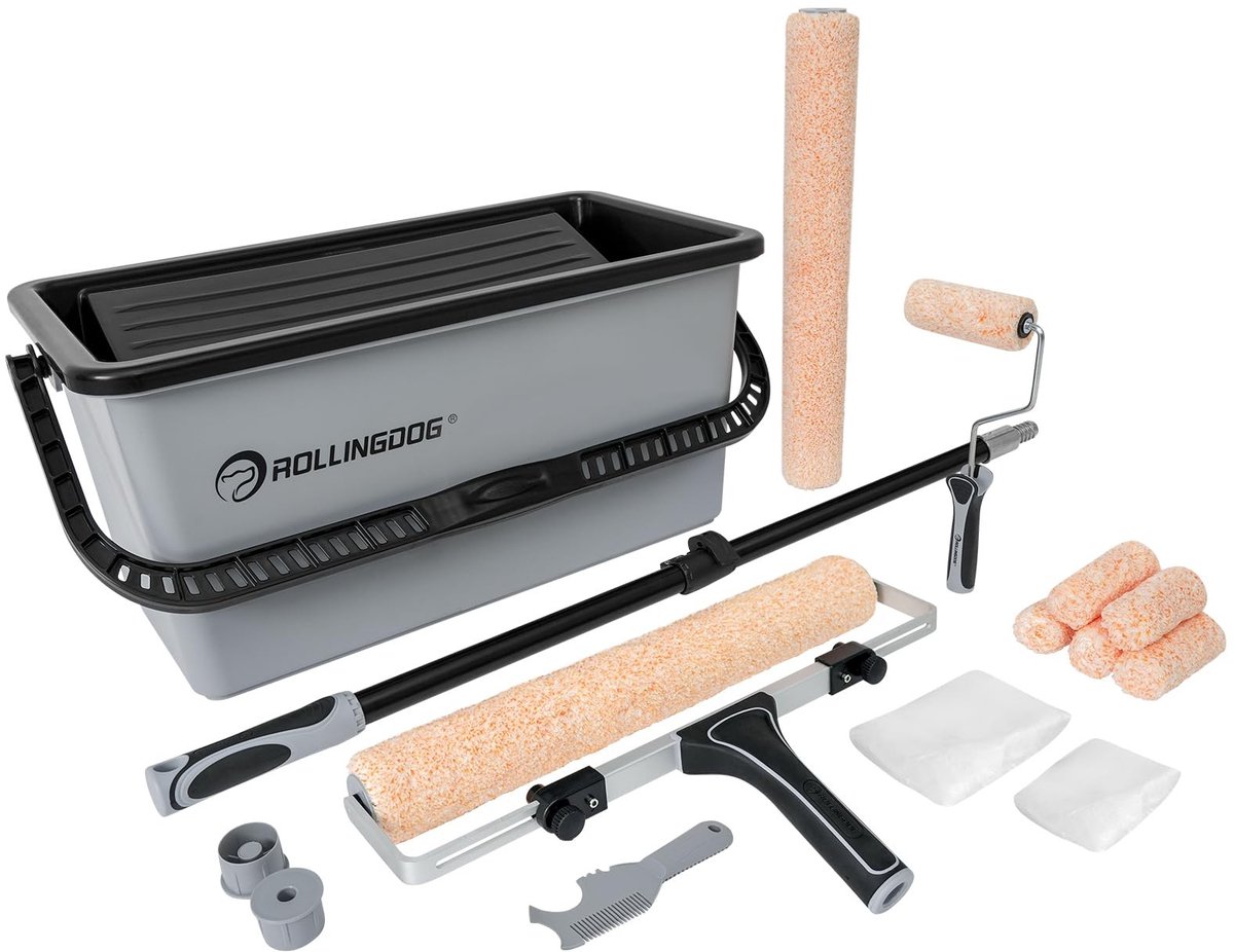 SolidKeus - 18 Inch Verfroller Set met Emmer voor Groot Schilderwerk
