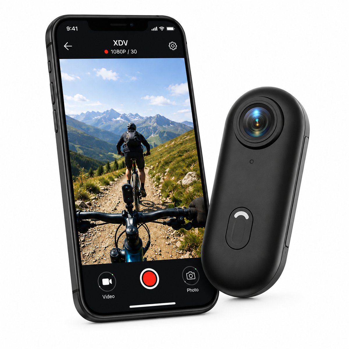 Mini Action Camera 1080P HD – WiFi Sportcamera / Bodycam met 120° Groothoeklens, Magnetische Clip & Lanyard – Handsfree POV Camera voor Fietsen, Motor, Reizen, Vloggen, Dashcam & Huisdieren